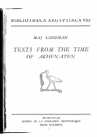 Sandman - Texts from the time of Akhenaten.pdf
